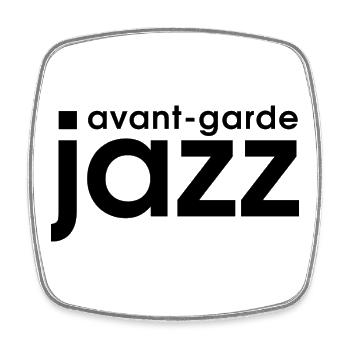 Jazz d’avant-garde - Magnet carré - blanc - Devant