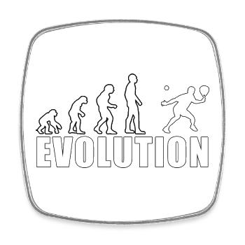 Evolution Padel Professional History Gift - Square fridge magnet - white - Front