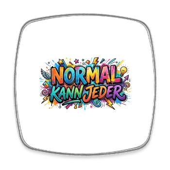 Le normal peut être n’importe quel motif de graffiti - Magnet carré - blanc - Devant