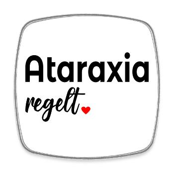Unerschuetterlichkeit_Ataraxia_Gelassenheit - Square fridge magnet - white - Front