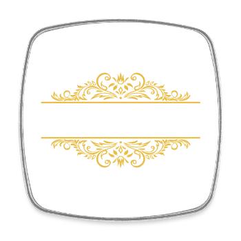 Just This Once – Vintage Western - Magnet carré - blanc - Devant
