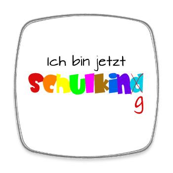 Schuldkind - Viereckiger Kühlschrankmagnet - Weiß - Vorne