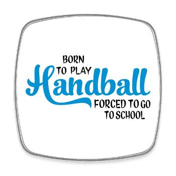 Handball - Viereckiger Kühlschrankmagnet - Weiß - Vorne