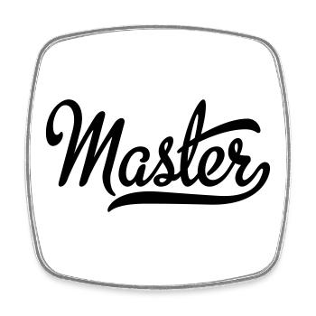 6061912 120174277 master - Viereckiger Kühlschrankmagnet - Weiß - Vorne