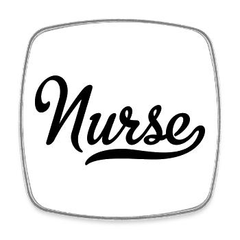 2541614 115410799 Nurse - Magnet carré - blanc - Devant