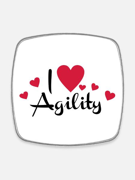 2541614 15923905 agility - Magnet carré - blanc