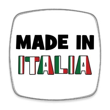 Made in ITALY! - Square fridge magnet - white - Front
