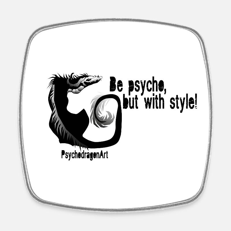 le style psycho - Magnet carré - blanc