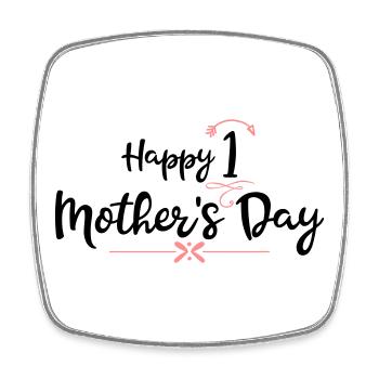 Mother's Day - Square fridge magnet - white - Front