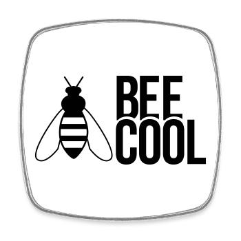 cool - Square fridge magnet - white - Front