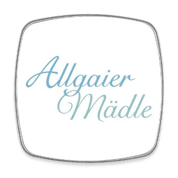 Allgaier Mädle Mädchen aus dem Allgäu (Hell) - Viereckiger Kühlschrankmagnet - Weiß - Vorne