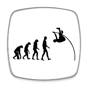 Pole Vault - Stabhochsprung - Saut à la Perche - Square fridge magnet - white - Front