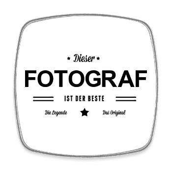 Bester Fotograf - Viereckiger Kühlschrankmagnet - Weiß - Vorne
