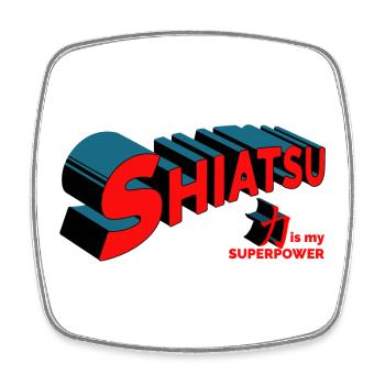 Shiatsu is my Superpower Shiatsu Superkraft - Magnet carré - blanc - Devant