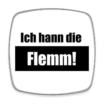  Saarländisch Dialekt T-shirt Saarland - Viereckiger Kühlschrankmagnet - Weiß - Vorne