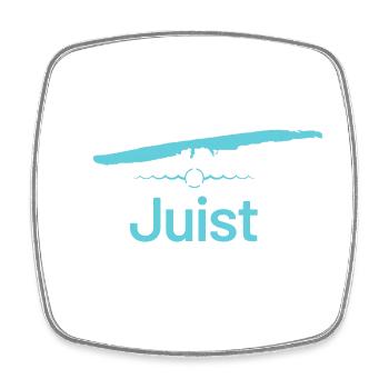 Juist | Carte de conception - Magnet carré - blanc - Devant