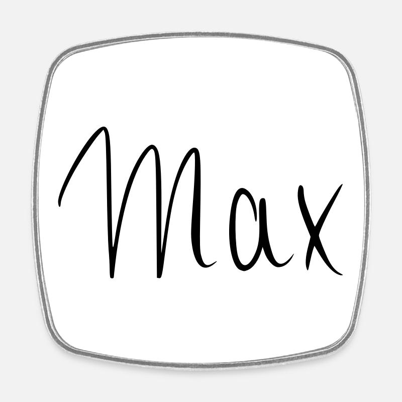 Max - Viereckiger Kühlschrankmagnet - Weiß