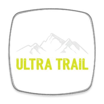 Ultra Trail - Magnet carré - blanc - Devant