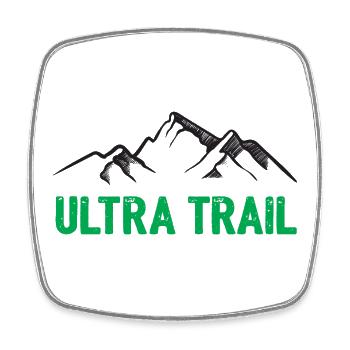 Ultra Trail - Magnet carré - blanc - Devant