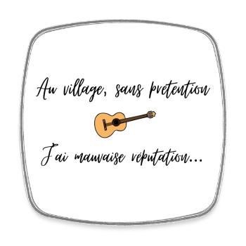 La mauvaise réputation - Magnet carré - blanc - Devant