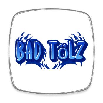 Bad Tölz - Viereckiger Kühlschrankmagnet - Weiß - Vorne