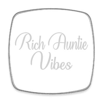 Rich Auntie Vibes Tante Femmes Meilleures Tantes Mères Da - Magnet carré - blanc - Devant