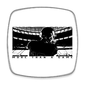 Plus qu’un jeu – Football Passion Design - Magnet carré - blanc - Devant