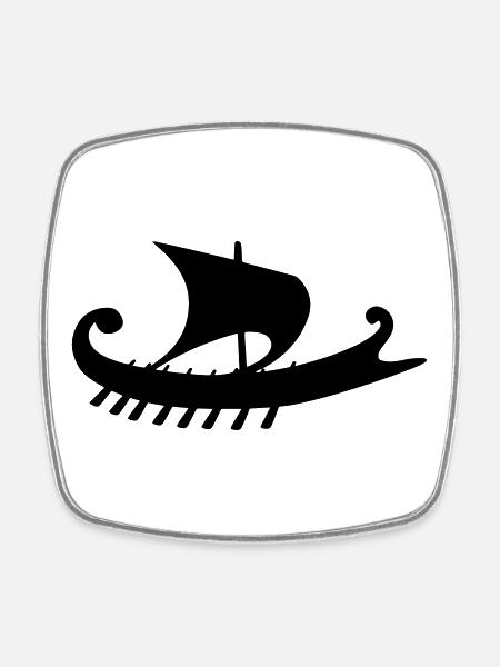 Empuriabrava - Magnet carré - blanc