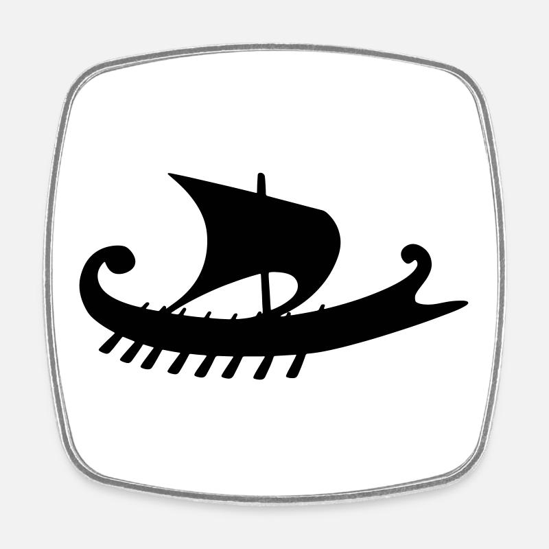 Empuriabrava - Magnet carré - blanc