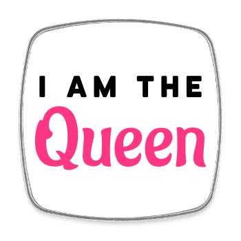 I am the Queen - Viereckiger Kühlschrankmagnet - Weiß - Vorne