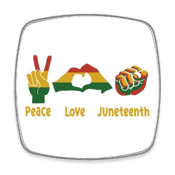 Juneteenth Black History Day Pride Gift - Square fridge magnet - white - Front