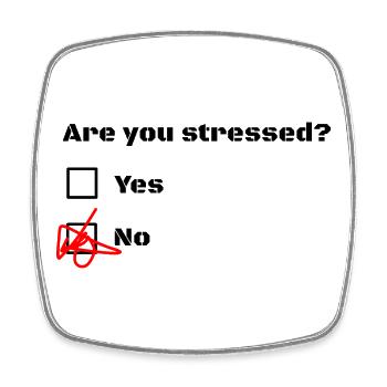Are you stressed? Are you stressed? - Square fridge magnet - white - Front
