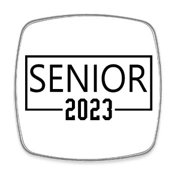 Senior 2023 - Graduated Students Graduation Party - Square fridge magnet - white - Front
