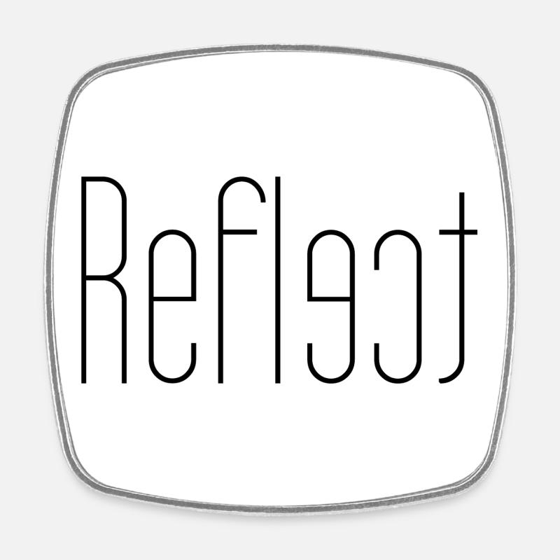 Reflect - Viereckiger Kühlschrankmagnet - Weiß