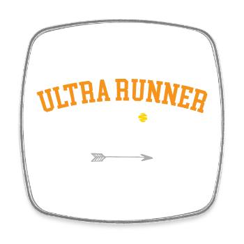 Ultra Runner - Magnet carré - blanc - Devant
