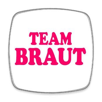 Team braut - Viereckiger Kühlschrankmagnet - Weiß - Vorne