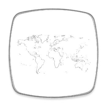 Prêt pour l’aventure! Voyage, Tour du Monde, Aventure - Magnet carré - blanc - Devant