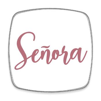 Señora Engagement Bride To Be Wedding Party - Square fridge magnet - white - Front