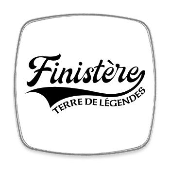 Finistère Terre de légendes - Magnet carré - blanc - Devant