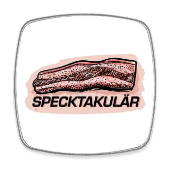 Specktakulär.  - Viereckiger Kühlschrankmagnet - Weiß - Vorne