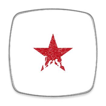 Antifascist - Square fridge magnet - white - Front