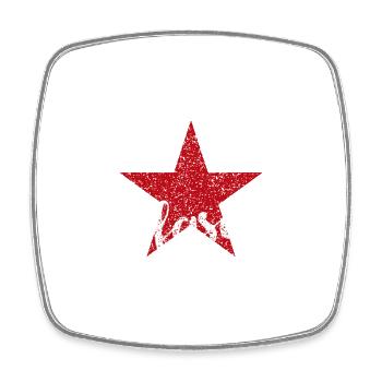 Antifascist - Square fridge magnet - white - Front