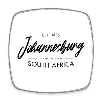 Coordination Johannesburg Design Afrique du Sud - Magnet carré - blanc - Devant