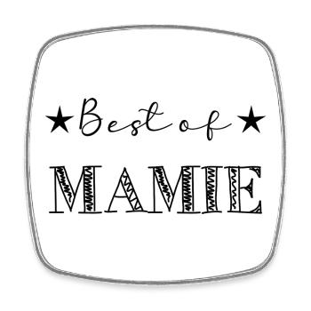 MAMAN. FÊTE DES MÈRES. MAMIE. BONNE FÊTE MAMAN - Magnet carré - blanc - Devant