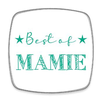 MAMIE. MAMAN. FÊTE DES MÈRES - Magnet carré - blanc - Devant