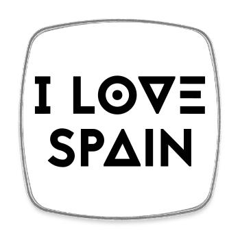 I LOVE SPAIN - Square fridge magnet - white - Front