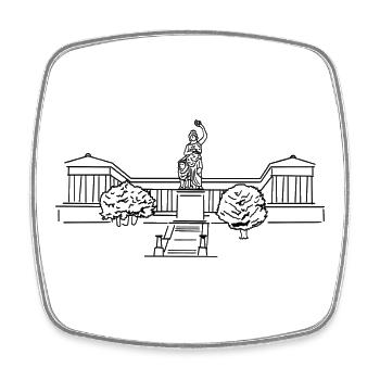 Bayern Bavaria München Munich - Square fridge magnet - white - Front
