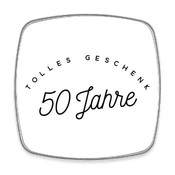 Tolles Geschenk 50 Jahre  - Viereckiger Kühlschrankmagnet - Weiß - Vorne
