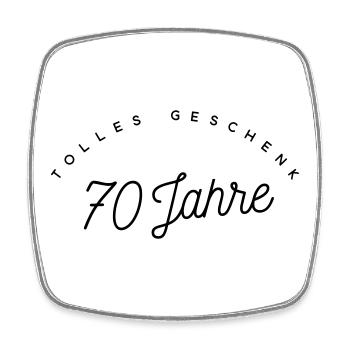 Tolles Geschenk 70 Jahre  - Viereckiger Kühlschrankmagnet - Weiß - Vorne