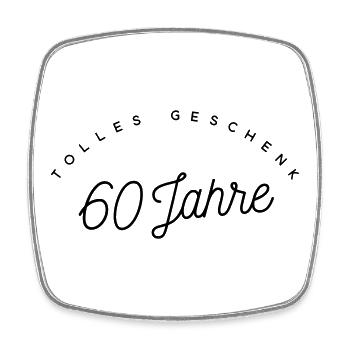 Tolles Geschenk 60 Jahre  - Viereckiger Kühlschrankmagnet - Weiß - Vorne